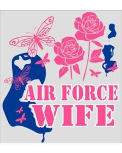 Air Force Wife Decal Sticker Pink