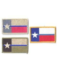 Texas Flag Police Patch w/ Hook Backing