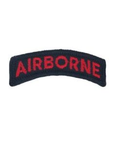 Airborne Tab Red on Black