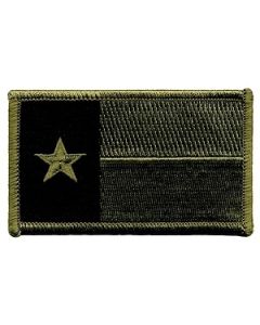 Subdued OD/Black Texas Flag Patch