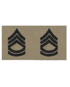 Desert Sew-On Sergeant First Class Rank