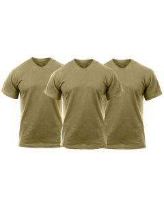 New Army Regulation Coyote Tan T-Shirt 3-Pack