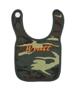 Personalized Camo Baby Bibs
