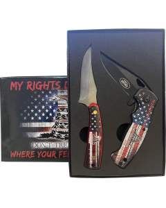 My Rights Don't End 2pc Knife Set