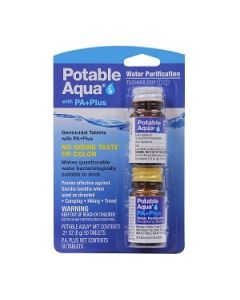 Potable Aqua Water Purification Tablets with PA Plus Neutralizing Tablets 