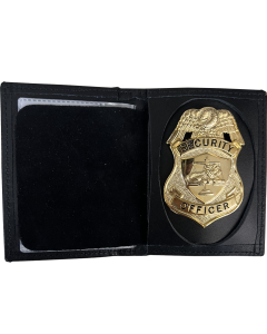 Compact Bi-Fold ID Case With Recessed Badge Cutout - 0004