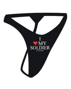 I Love My Soldier Thong