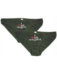 I Love My Soldier Panties