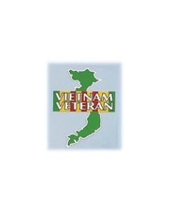 Vietnam Veteran Sticker w/Country