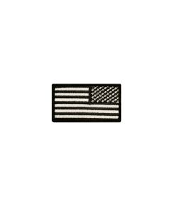 REVERSE AMERICAN FLAG PATCH BLACK AND WHITE