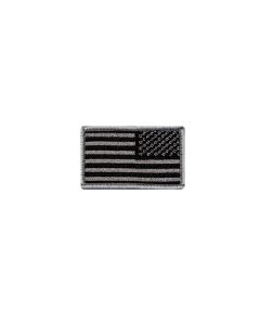 REVERSE AMERICAN FLAG PATCH GRAY AND BLACK