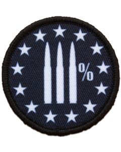 3% Bullets Round Patch