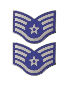 Air Force E-5 Staff Sergeant Metal Chevron Rank Insignia