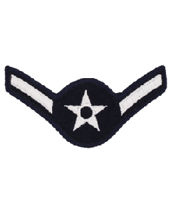 Air Force Airman Full Color Embroidered Enlisted Rank-Large