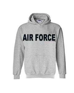 Air Force Hoodie Sweatshirt Grey