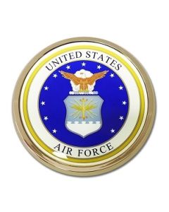 US Air Force Seal Chrome Auto Emblem