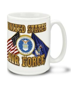 US Air Force Cross Flags - 15oz Mug