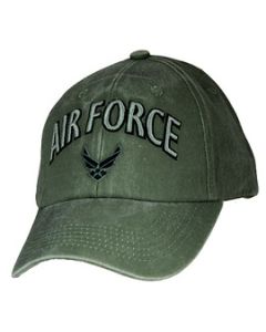 Vintage Olive US Air Force Baseball Hat