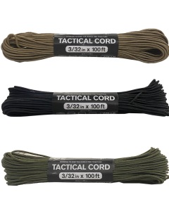 100 Feet 2mm Core Paracord Micro Cord Parachute Cord Tent Lanyard Rope  Survival