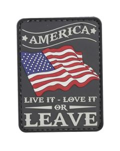 America Live It Love It or Leave PVC Morale Patch