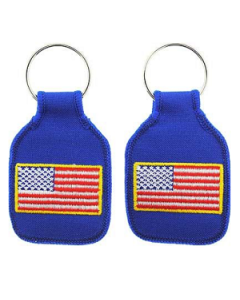 USA American Flag Keychain