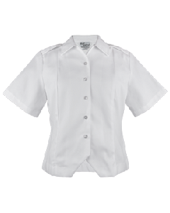 Army Female White Dress Short Sleeve Shirt
