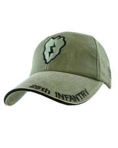 Vintage Olive US Army 25th Infantry Division Baseball Hat