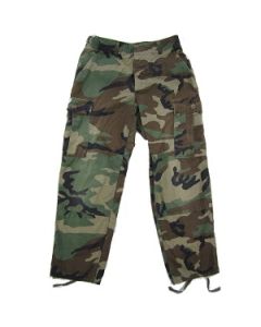 Used US GI Military Issue Woodland Camo BDU Pants