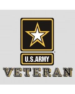 US Army Veteran Decal with Army Star Logo