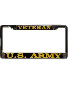 US Army Veteran License Plate Frame 