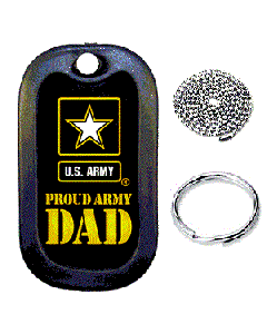 Proud Army Dad Dog Tag