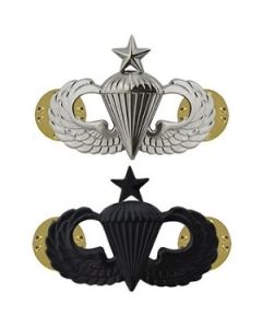 Army Senior Parachutist Badge - Silver or Black