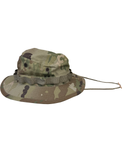Camouflage UV Protection Boonie Bucket Flap Hat with Rope, JG