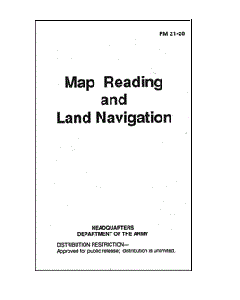 US Military Surplus Map Reading and Land Navigation Manual 