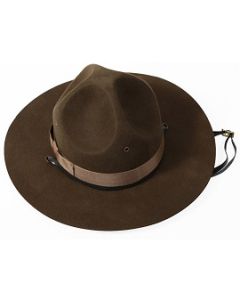100% Wool Felt Campaign Hat for Drill sergeants, State Troopers, Camp Counselors