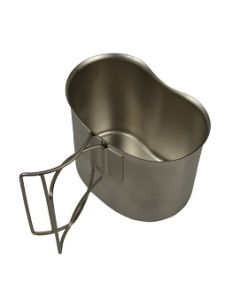 Stainless Steel GI Spec 1 Qt. Canteen Cup 