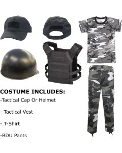 Kids City Camo Tactical Costume