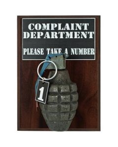 Complaint Department Grenade Wall Mount 