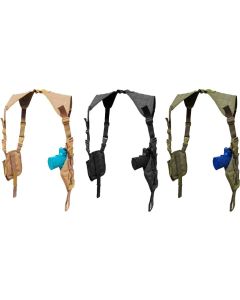 Condor Vertical Ambidextrous Shoulder Holster w Harness & Ammo Pouch 