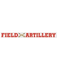 Field Artillery Crossed Cannons Window Strip Decal