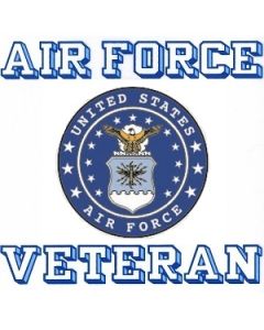US Air Force Veteran Decal Sticker with Air Force Seal