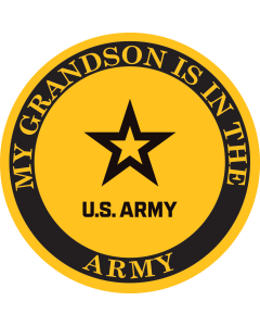 My Grandson is in the US Army Decal Sticker