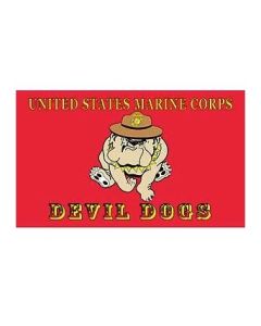 Devil Dog USMC 3x5 Super Poly Flag