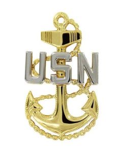 Navy Cap Device: E7 Chief Petty Officer