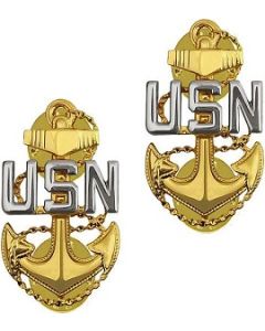 E7 Navy Chief Petty Officer - Collar Rank