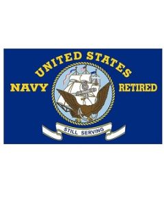 3ft x 5ft US Navy Retired Flag 