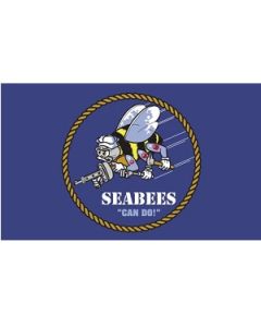 3ft x 5ft US Navy Seabees Flag