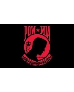 POW MIA Flag Red and Black