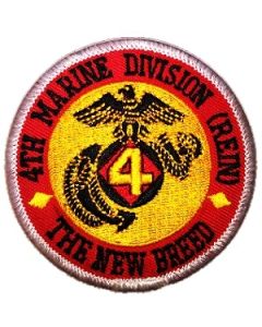 US United States Marines 4th Marine Division The New Breed (REIN) Patch