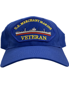 Merchant Marine Veteran Military Large Patch Cap